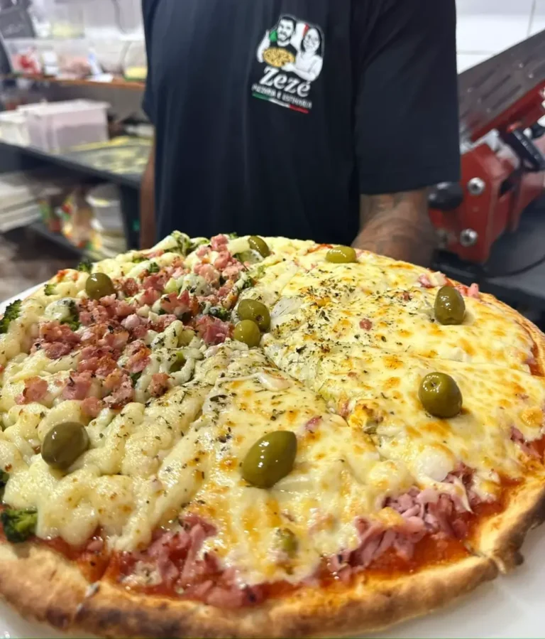 comprar pedir pedido online whatsapp pizzas e esfihas delivery Zeze Pizzaria Esfiharia Vila Caicara Praia Grande SP